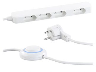 Multiprise 4 prises extra-fine avec interrupteur (Reconditionné)