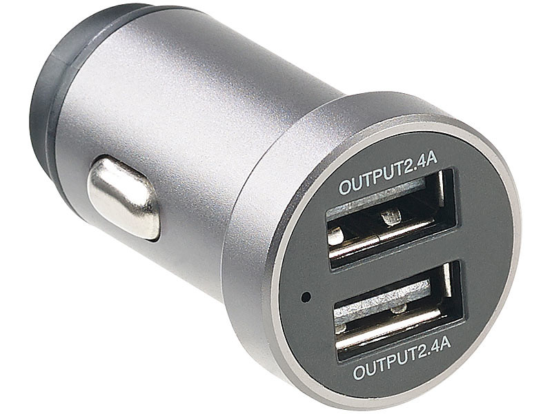 Chargeur allume-cigare 12 / 24 V 2 x USB – 4,8A (Reconditionné)