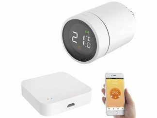 Tête thermostatique connectée pour radiateur avec passerelle ZigBee