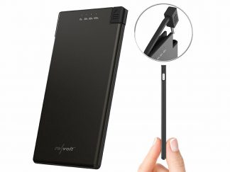Batterie externe extra plate 5000 mAh PB-820 avec câble USB-C intégré (Reconditionné)