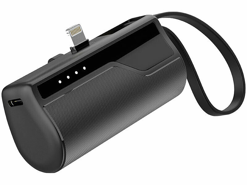 Mini batterie d'appoint Lightning 4500 mAh PB-275 avec câble de chargement intégré (Reconditionné)