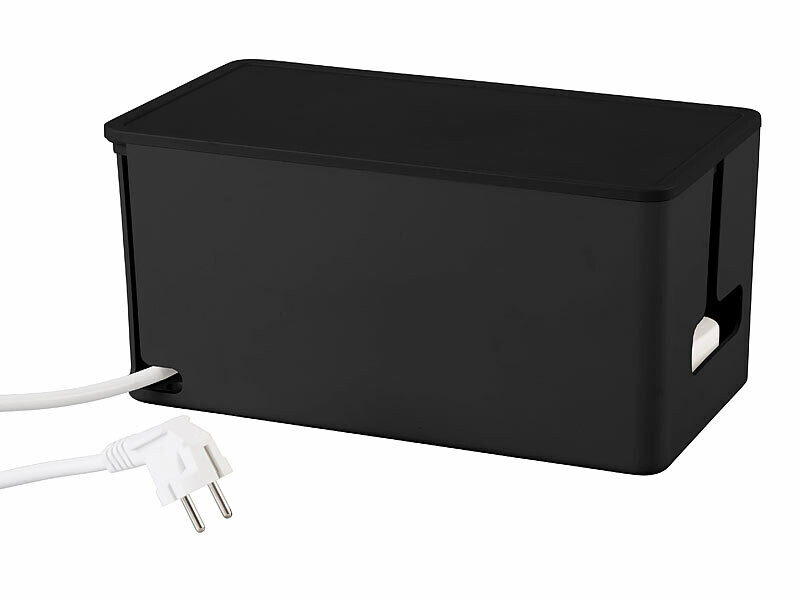 Multiprise 6 prises secteur + 4 USB avec boîte de rangement - coloris noir (Reconditionné) – Image 4