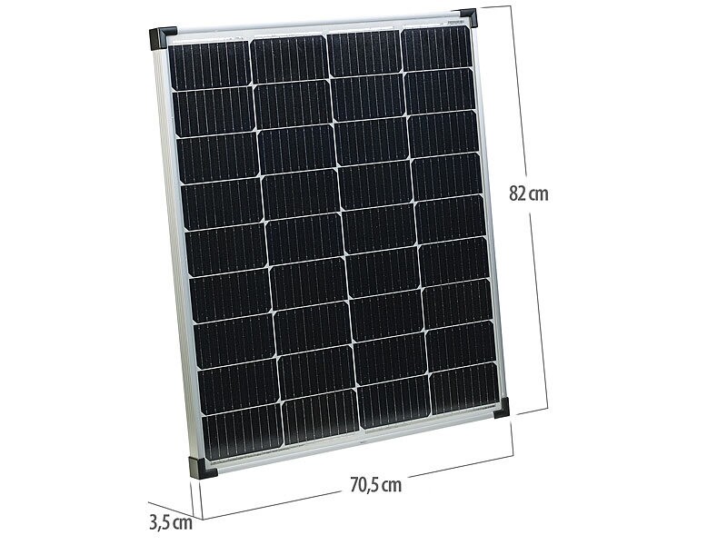 Panneau solaire monocristallin 110 W avec connecteur compatible avec MC4 (Reconditionné)