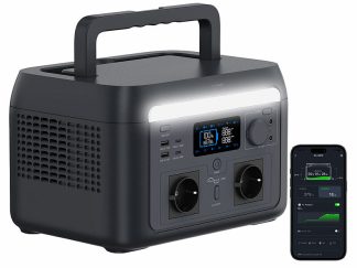 Batterie nomade connectée et convertisseur solaire HSG-500 onduleur – 614,4 Wh