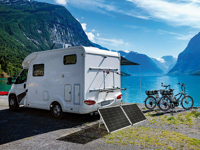 Panneau solaire pliable 240 W avec batterie nomade HSG-500 - Argenté – Image 2