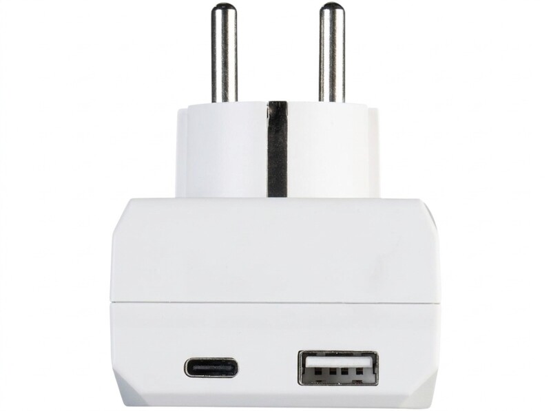 Chargeur secteur USB-C et USB-A avec prise déportée – Image 3